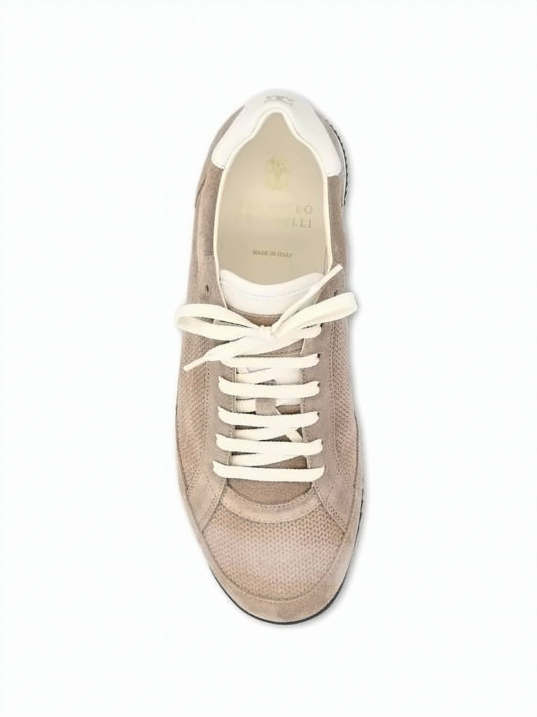Low-Profile Suede and Calfskin Sneakers