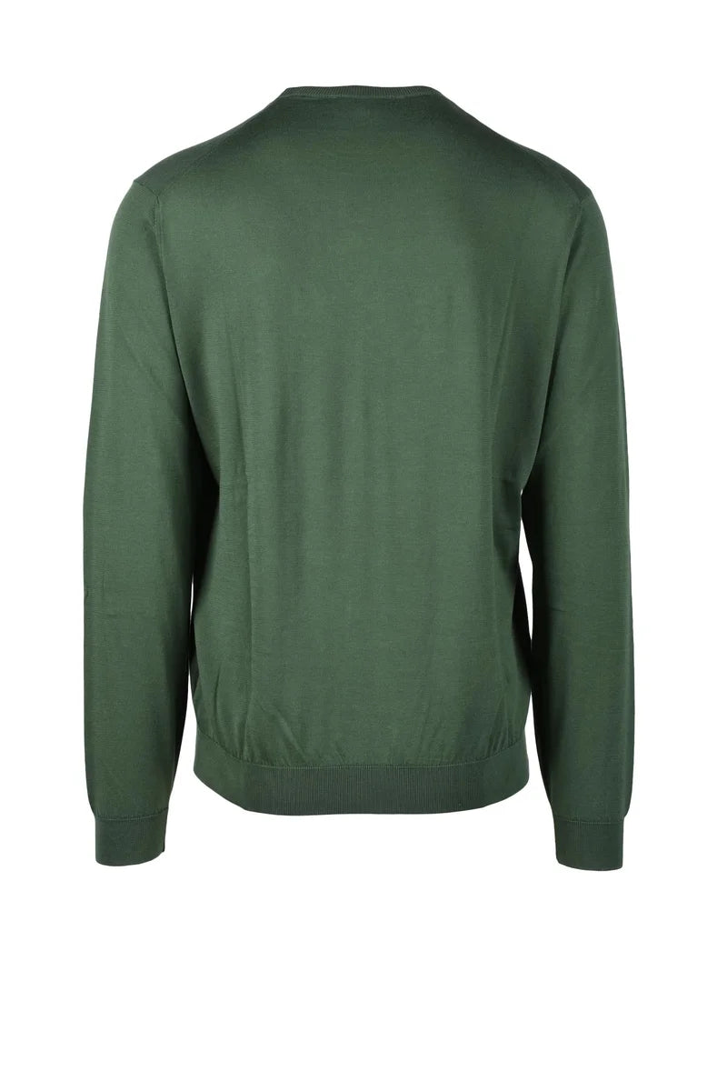 Cotton Sweater - Olive Green