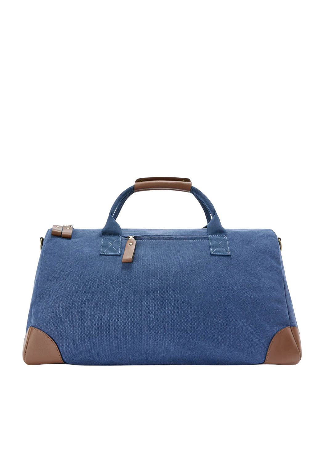 Spacious Duffle Bag with Leather Accents