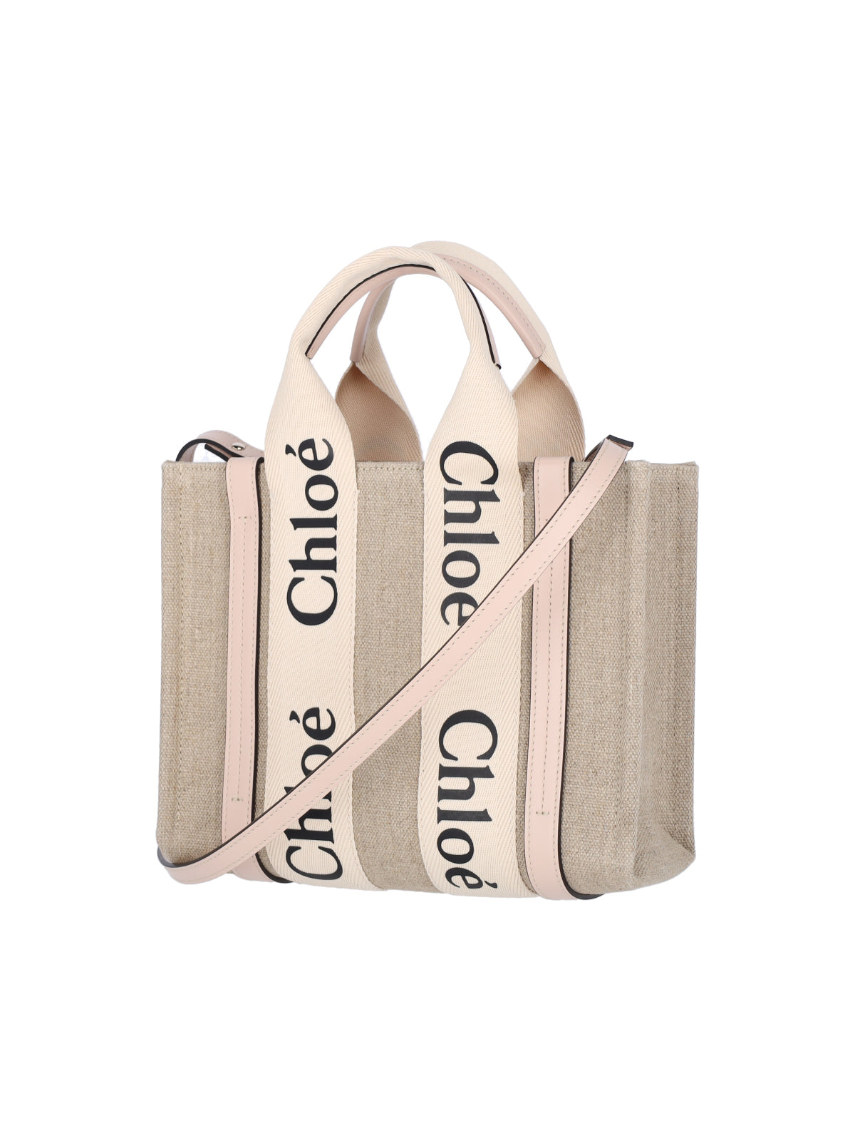 "Woody" Small Tote Bag – Beige
