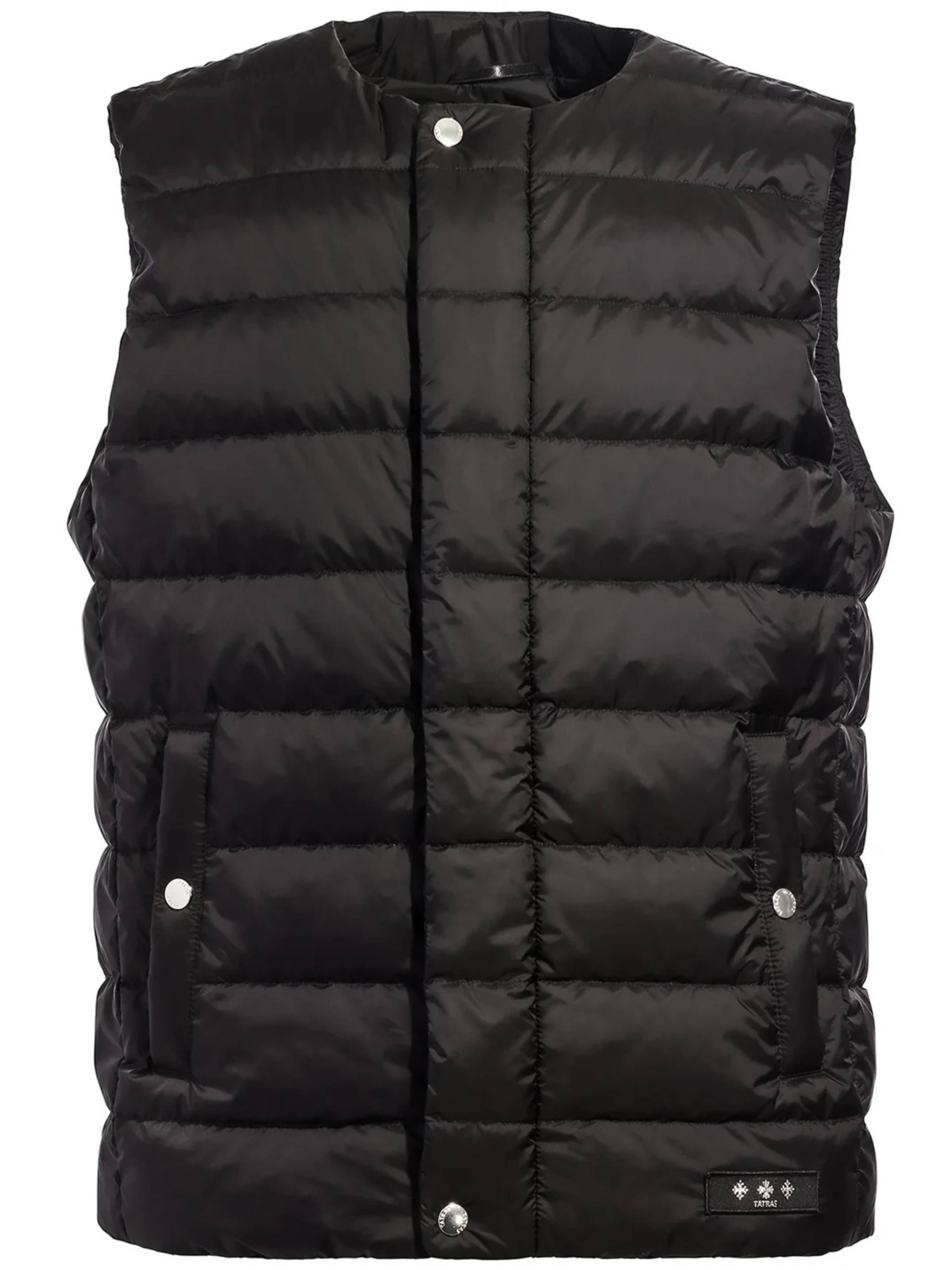 Black Salonicco Quilted Nylon Puffer Vest