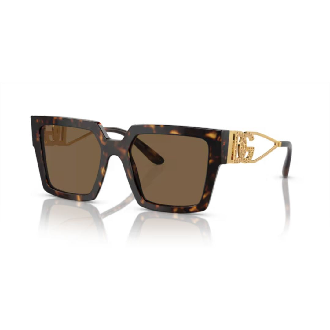0dg4446b Square Frame Tortoiseshell Sunglasses