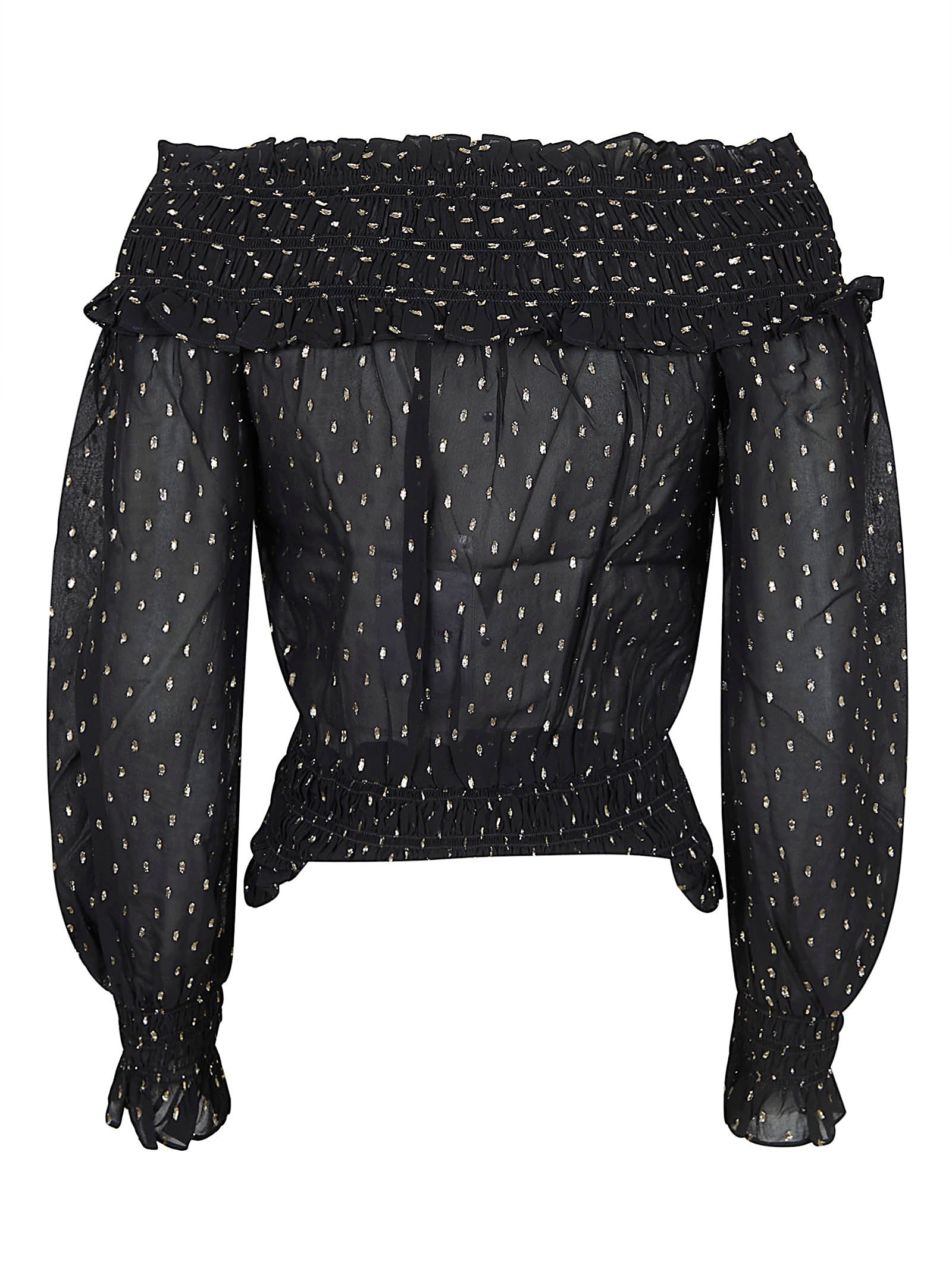 Off-the-Shoulder Top with Dramatic Ruffles