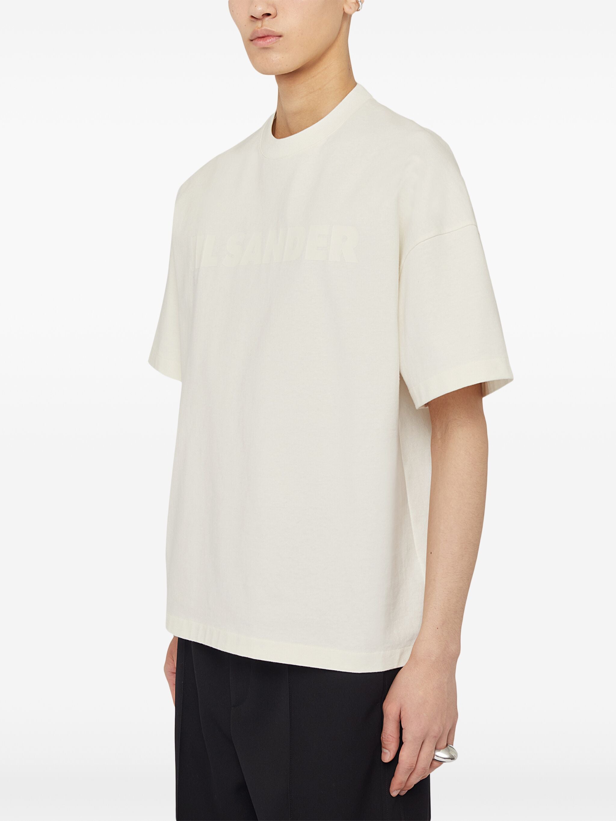 White Oversized Cotton Jersey T-Shirt