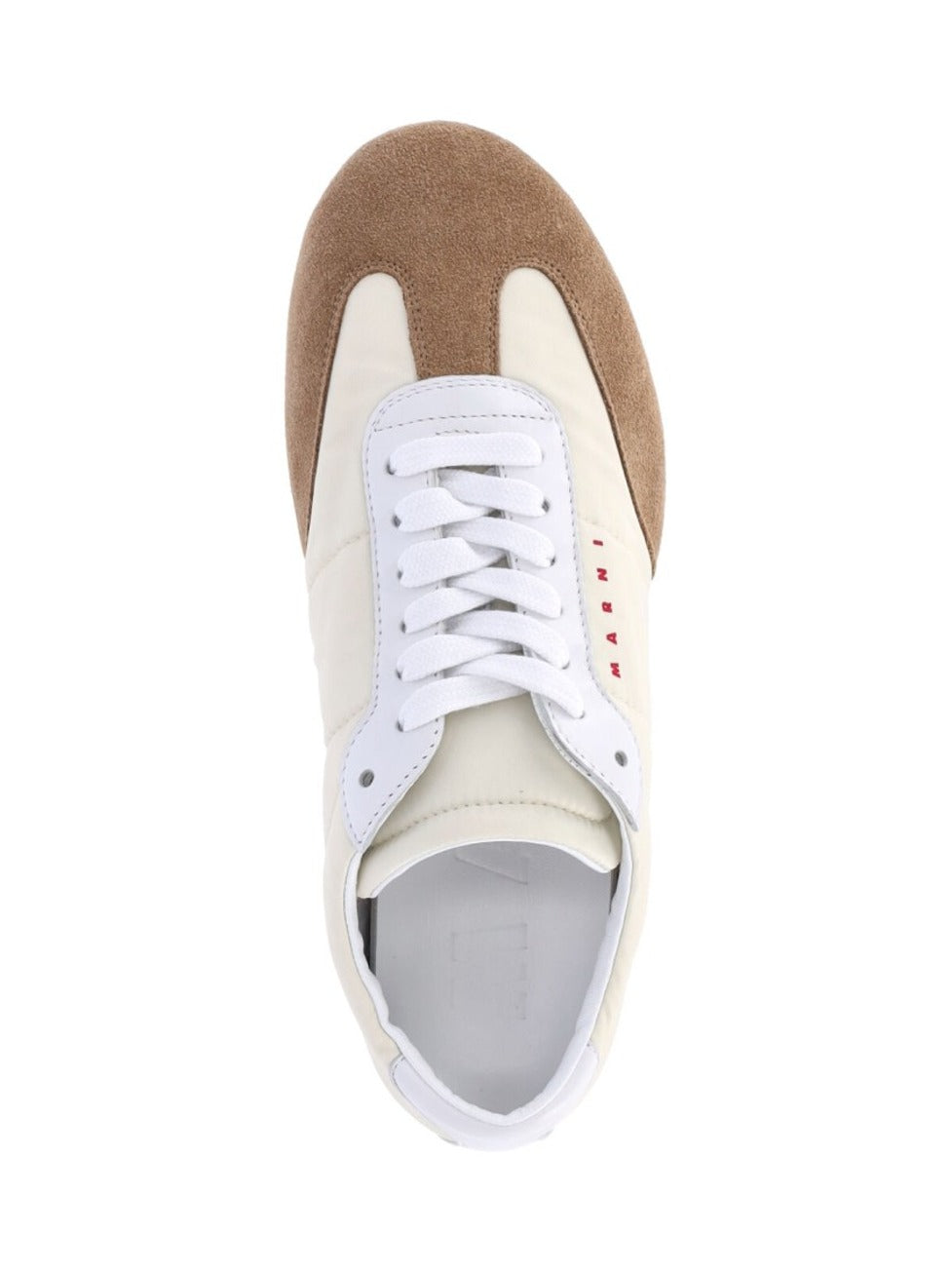 White Sneakers With Suede Accents