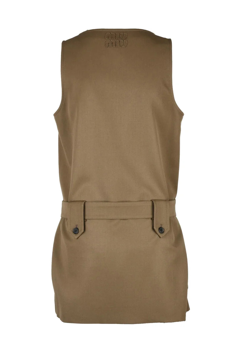 Short Dress - Khaki