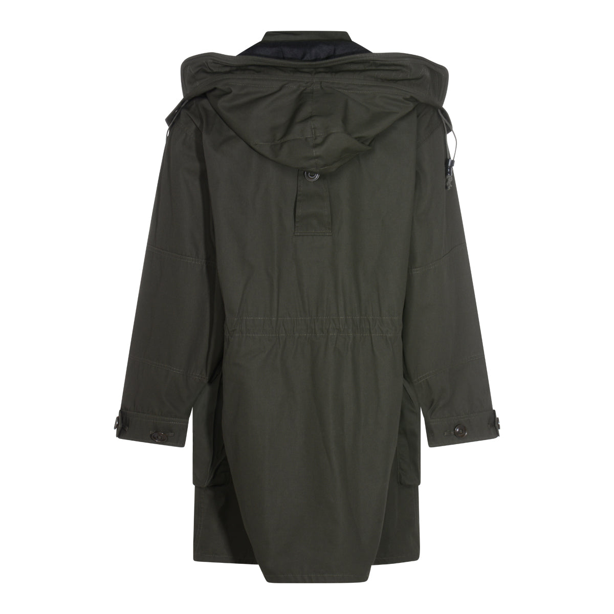 Dark Green Cotton Coat