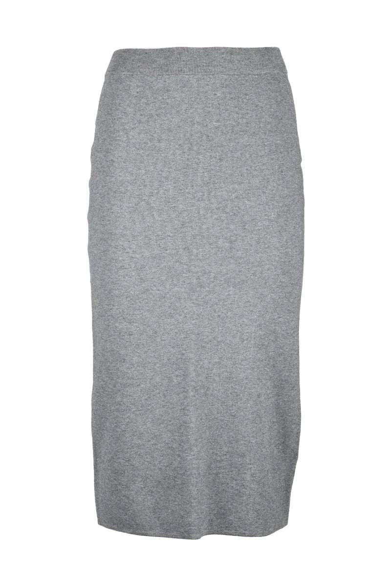 Net Knit Skirt - Grey
