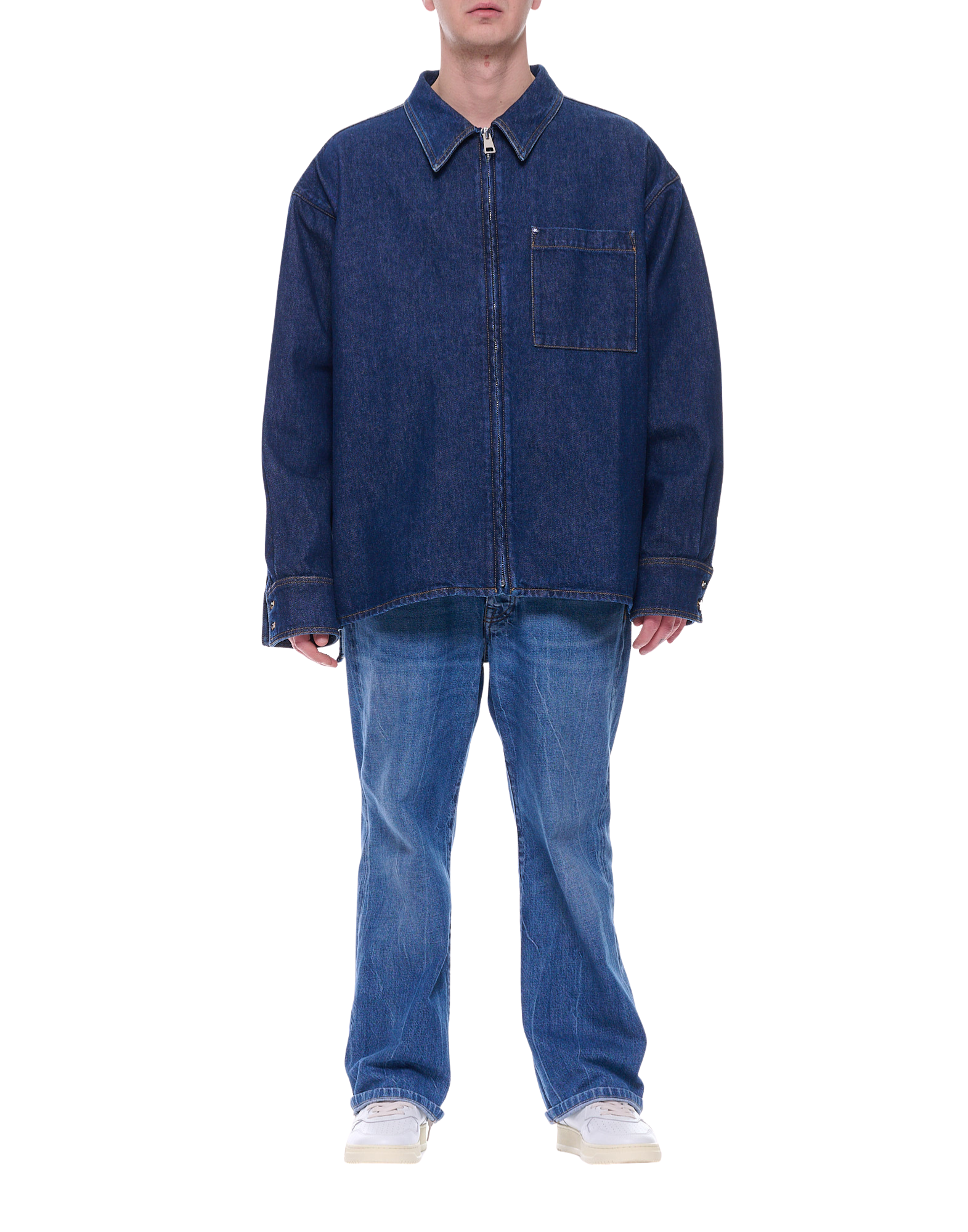 Men’S Dark Denim Overshirt