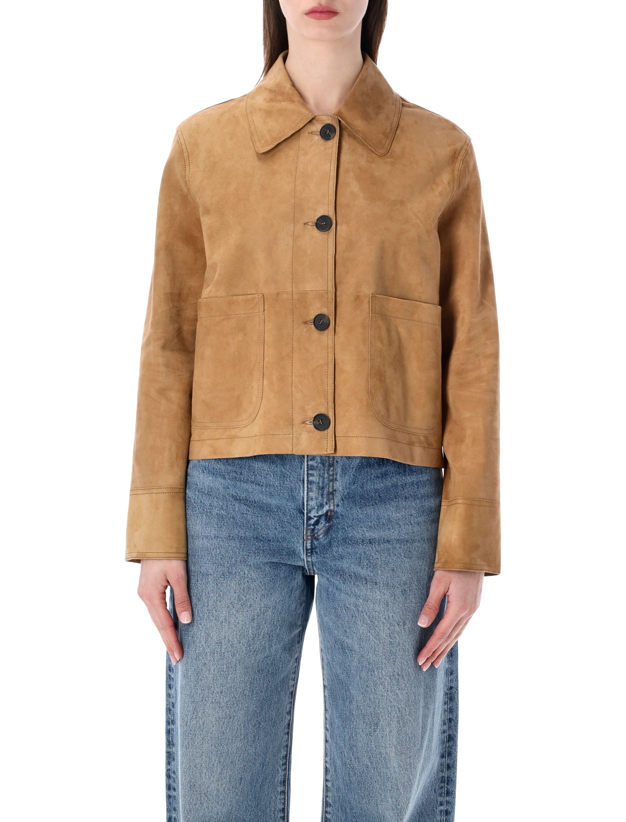 6.6.44 Suede Cropped Jacket