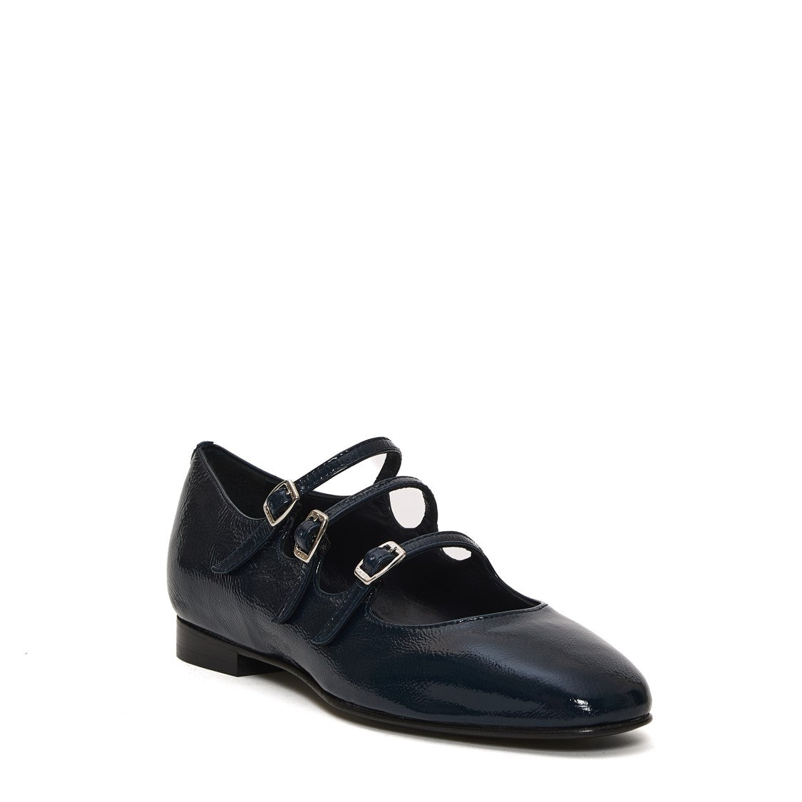 Mary Jane Vernice Blue Tacco 20 Mm