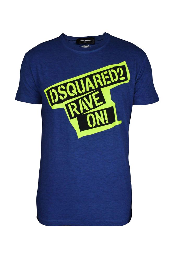 Faded Blue Cotton T-Shirt