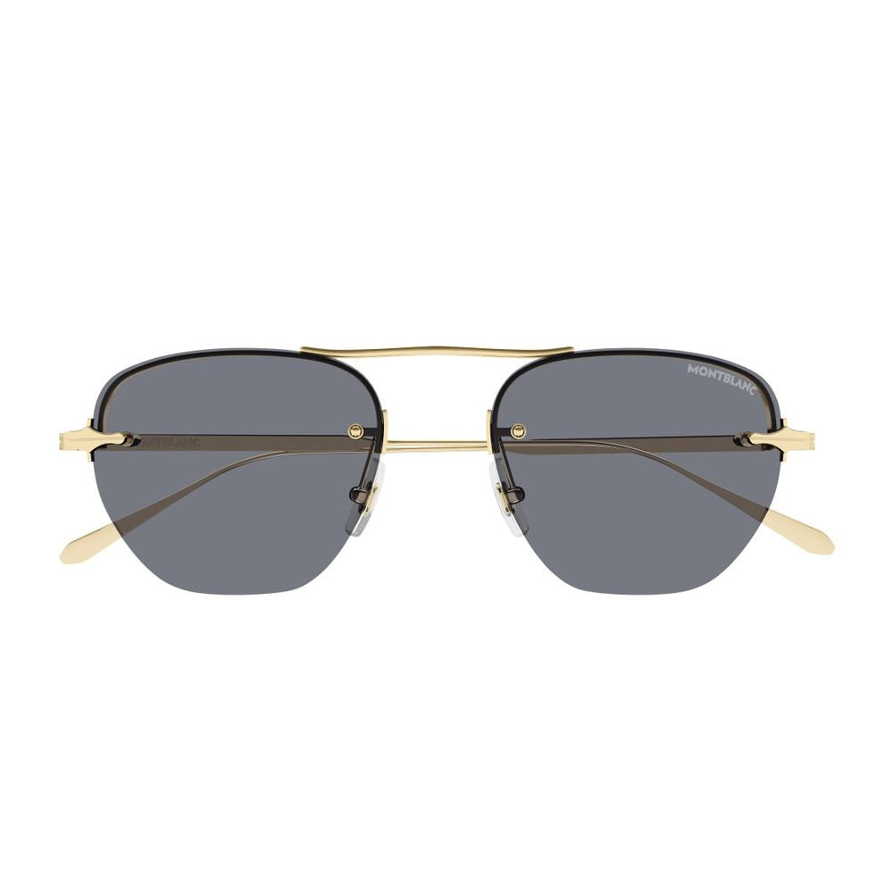 Mb0404S Linea Nib Geometric Metal Frame Sunglasses