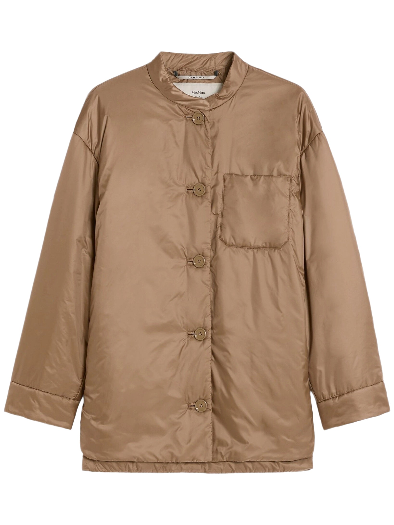 Padded Jacket with Round Neckline