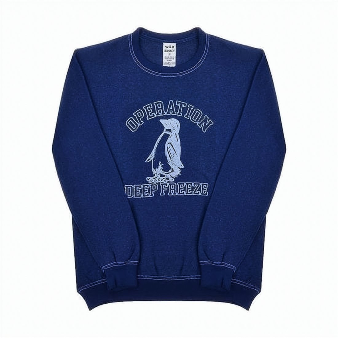Relaxed Fit Long-Sleeve Sweatshirt with Penguin Graphic