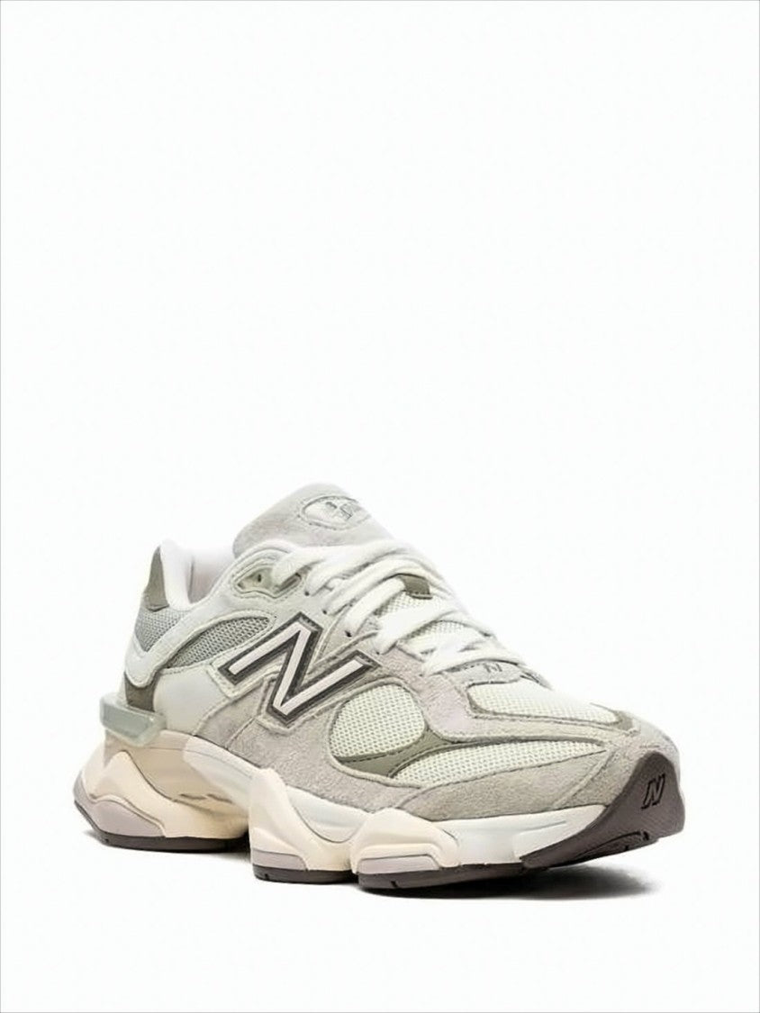 Layered Mesh and Suede Sneakers