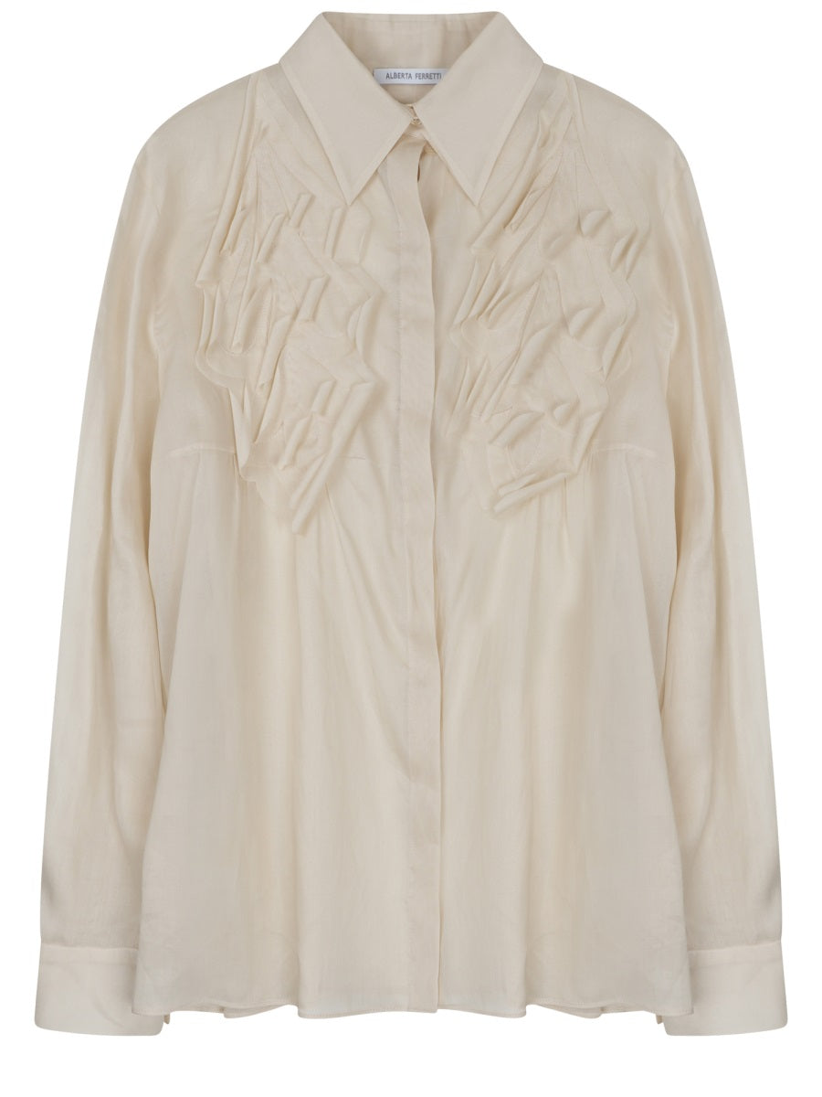 Floral Pattern Cotton Shirt
