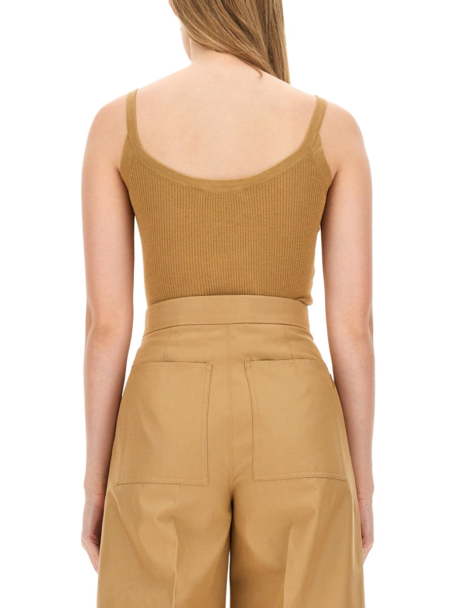 Refined Slim Fit Top in Silk-Cashmere Blend