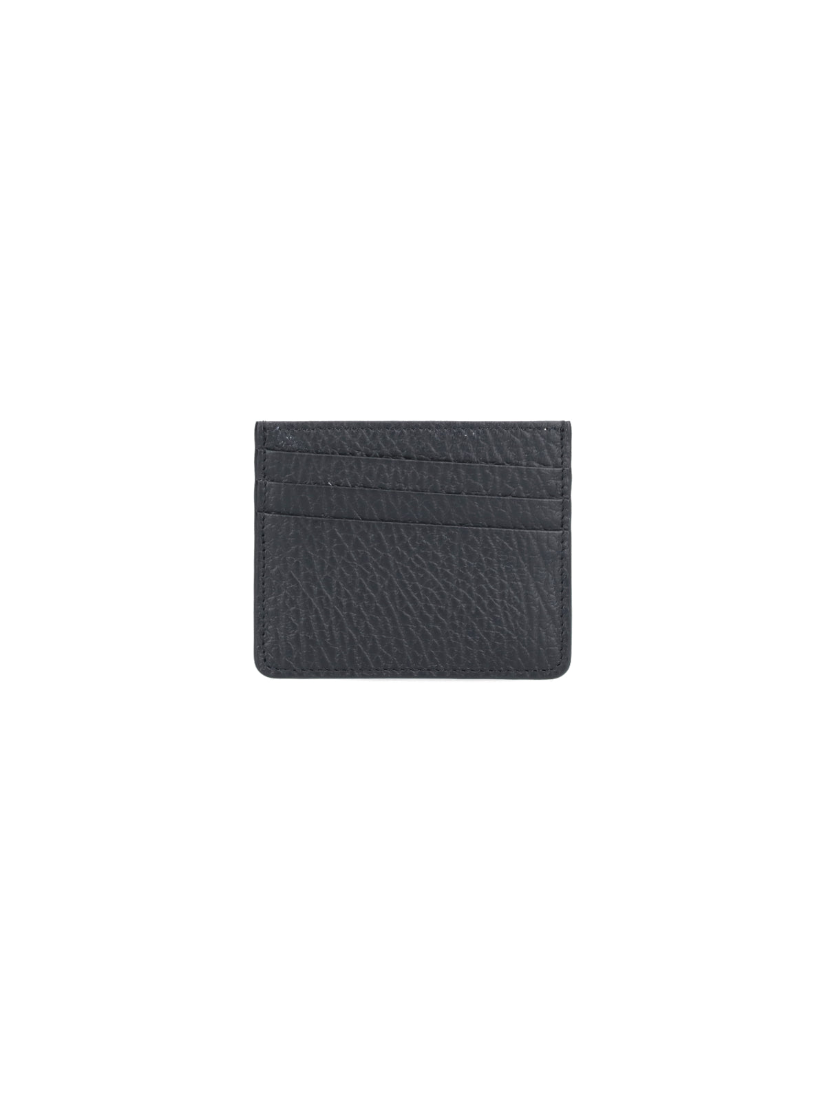 Textured Calfskin Cardholder with Four Stitches Detailing