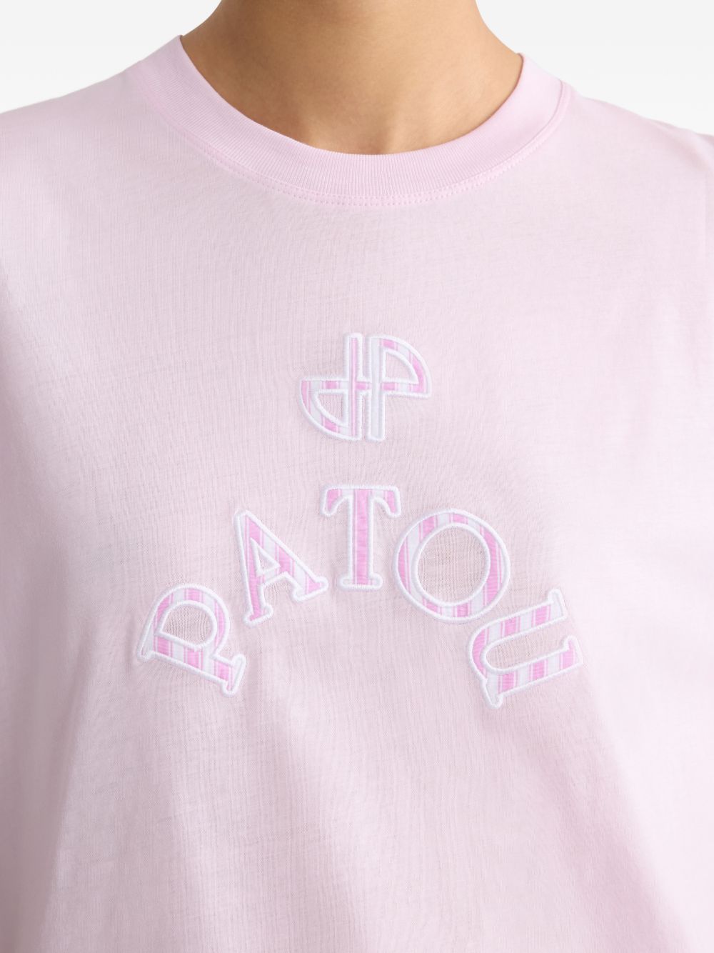 Logo Detail Crew Neck Top