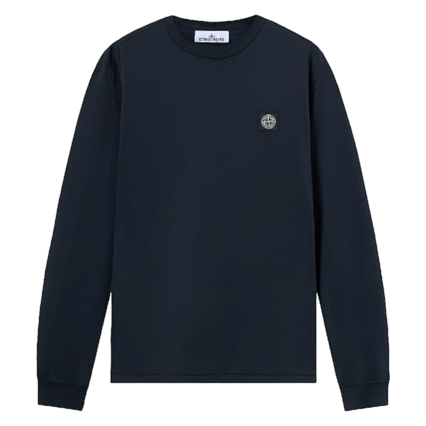 Long-Sleeve Black T-Shirt with Minimalist Design