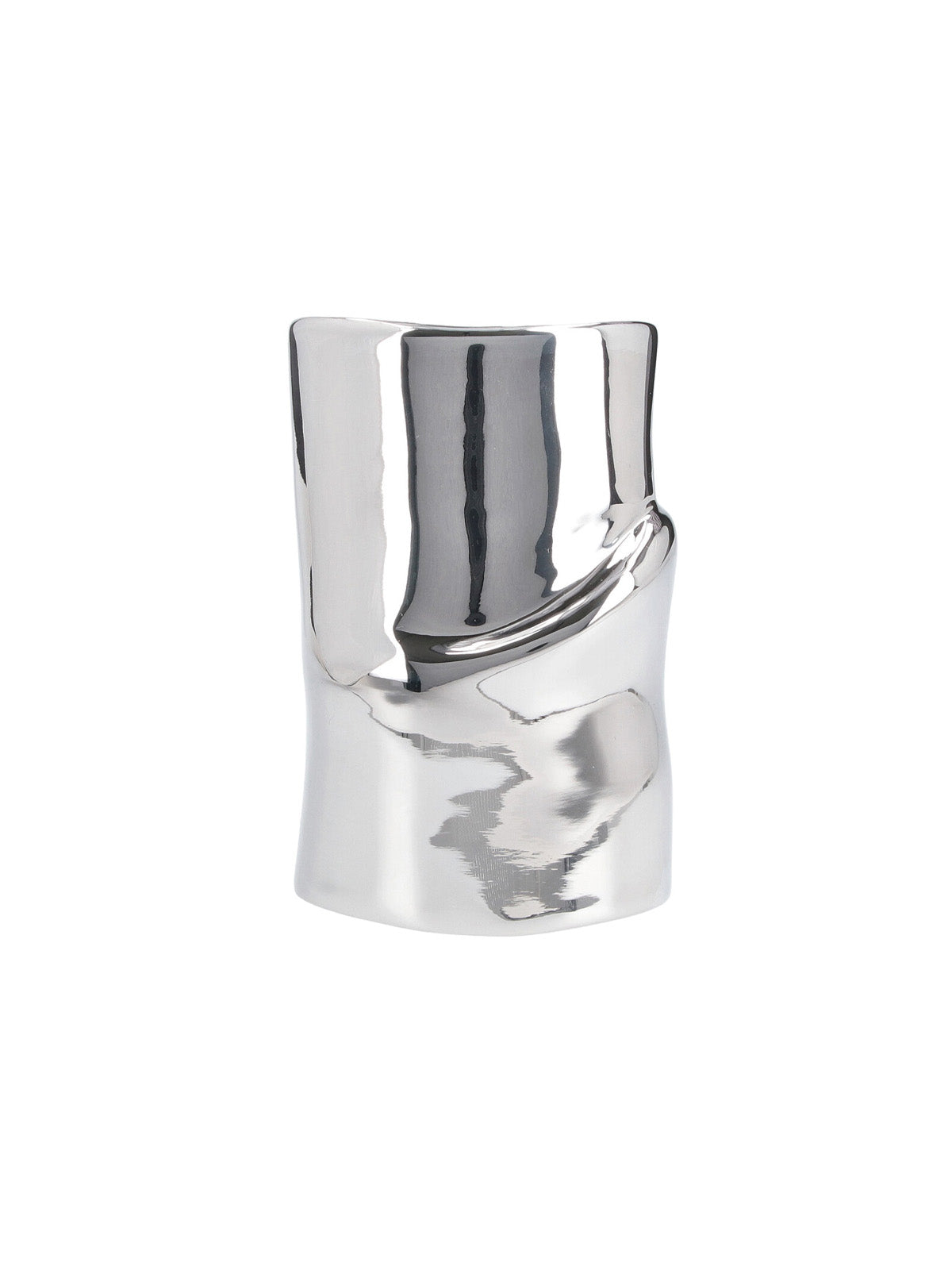 Silver Melting 32 Degrees Sculptural Bracelet