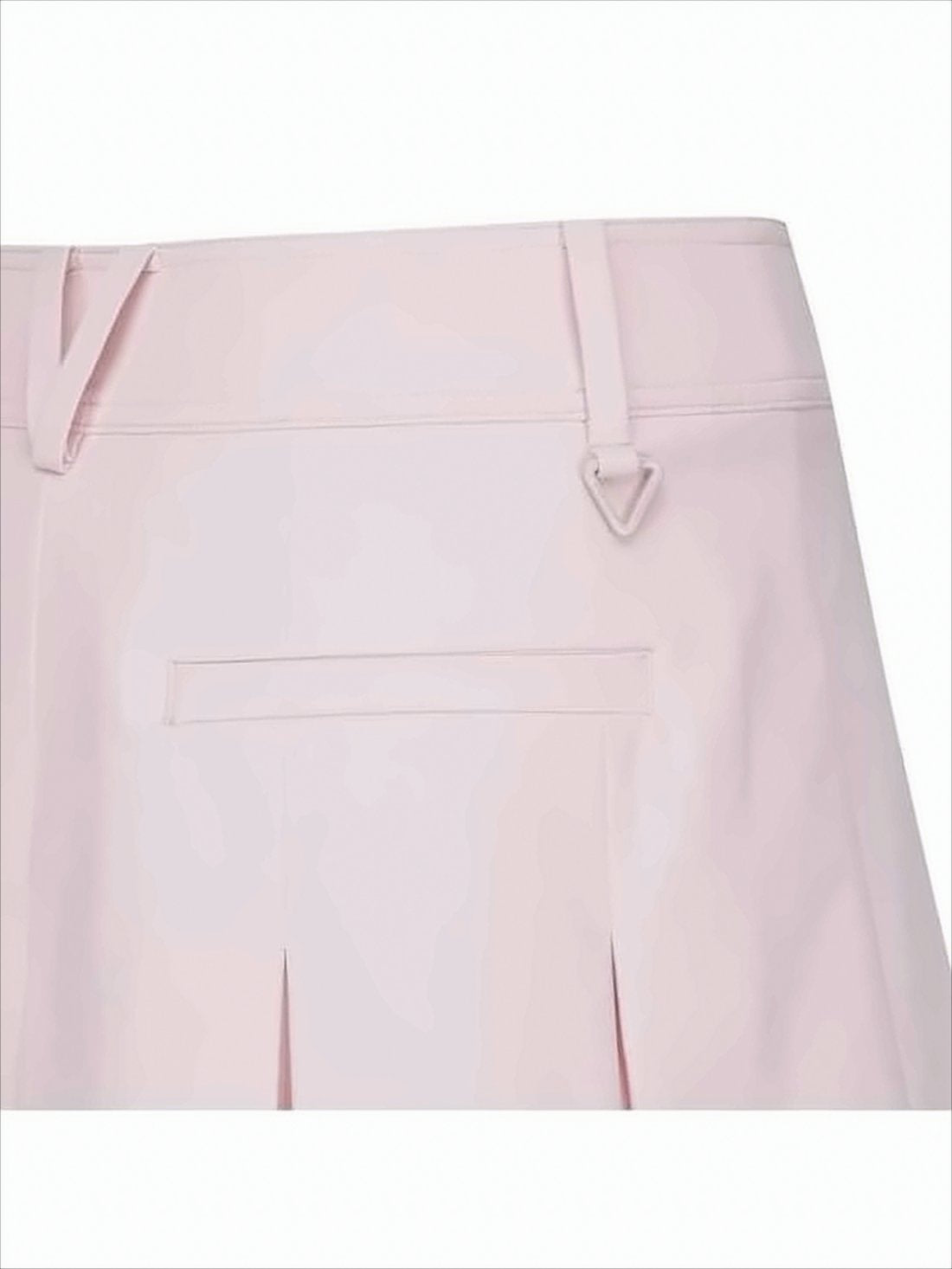 Pleated Mini Skirt with Integrated Shorts and Logo Detail