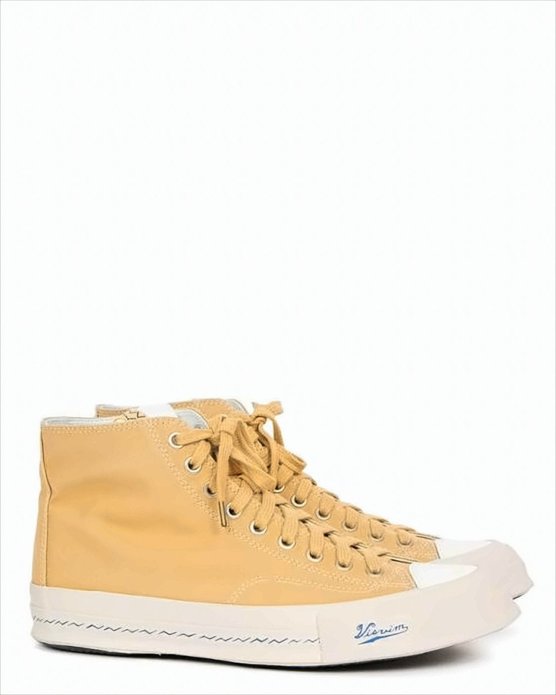 High-Top Sneakers with Cotton Upper and Rubber Sole