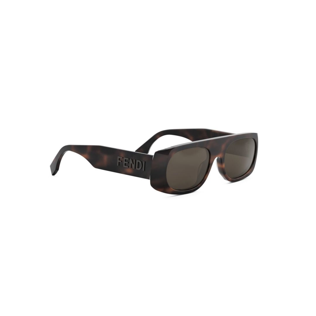 Fe40169i Rectangular Tortoiseshell Sunglasses