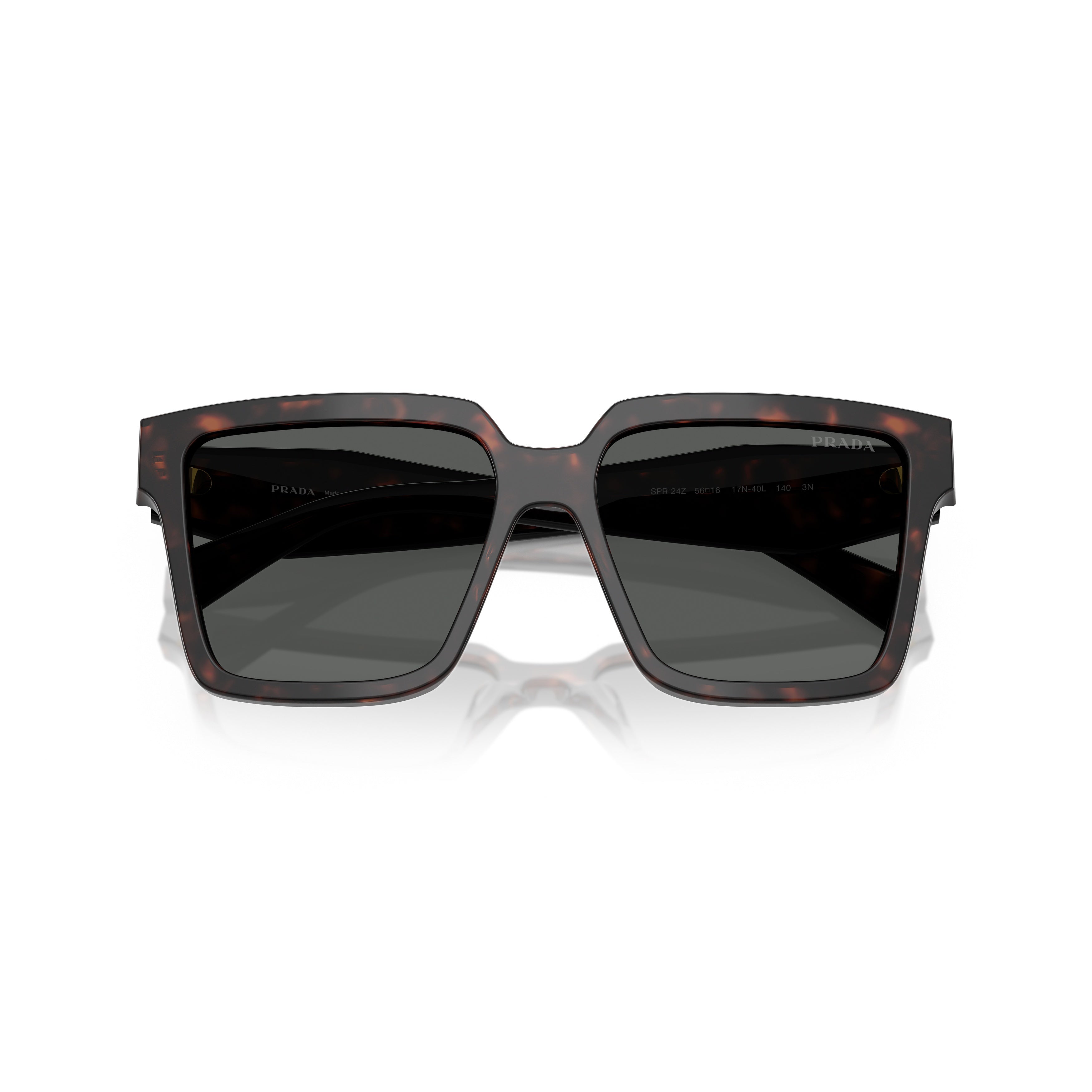0pr 24zs Oversized Square Frame Tortoiseshell Sunglasses