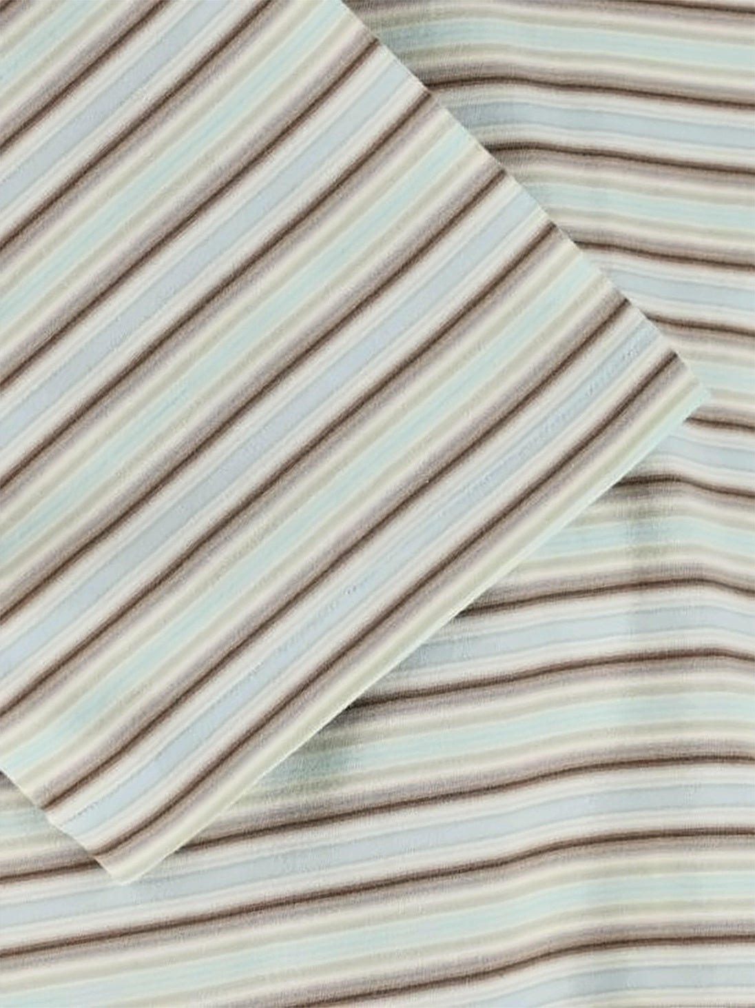 Crew Neck Striped T-Shirt In Lightweight Cotton
