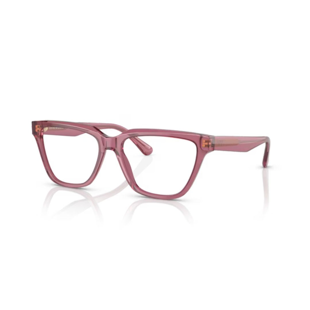 3208 Vista Oversized Square Frame Acetate Eyeglasses with Gold Accents