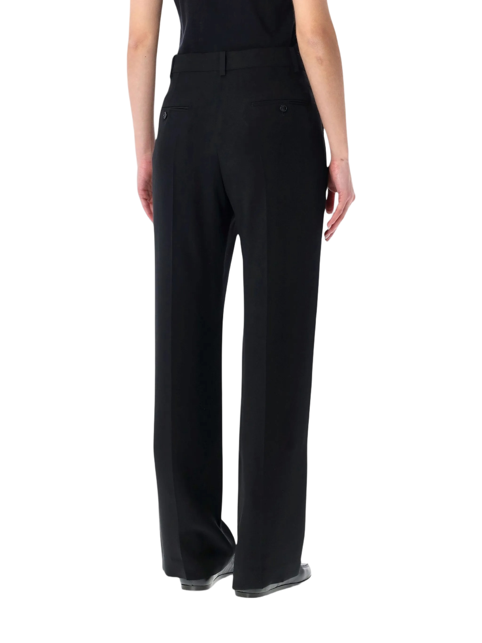 Black Noanda Tailored Straight-leg Pants