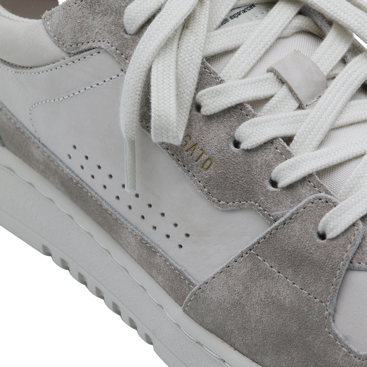 Low-Top Sneakers with Textured Leather Panels