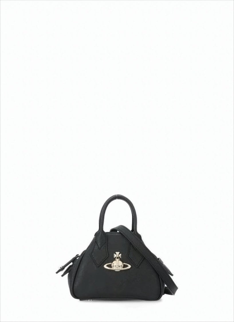 Textured Synthetic Leather Crossbody Bag with Metallic Emblem
