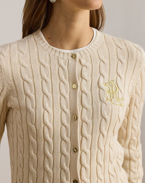 Cable-Knit Cotton Cardigan