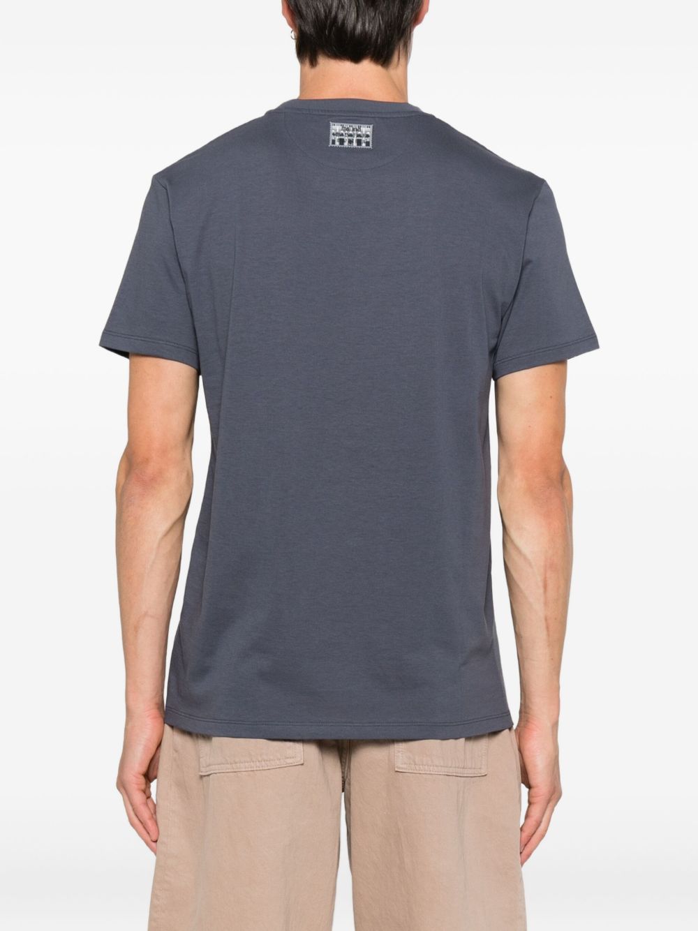 Cotton T-Shirt With Subtle Logo Emblem