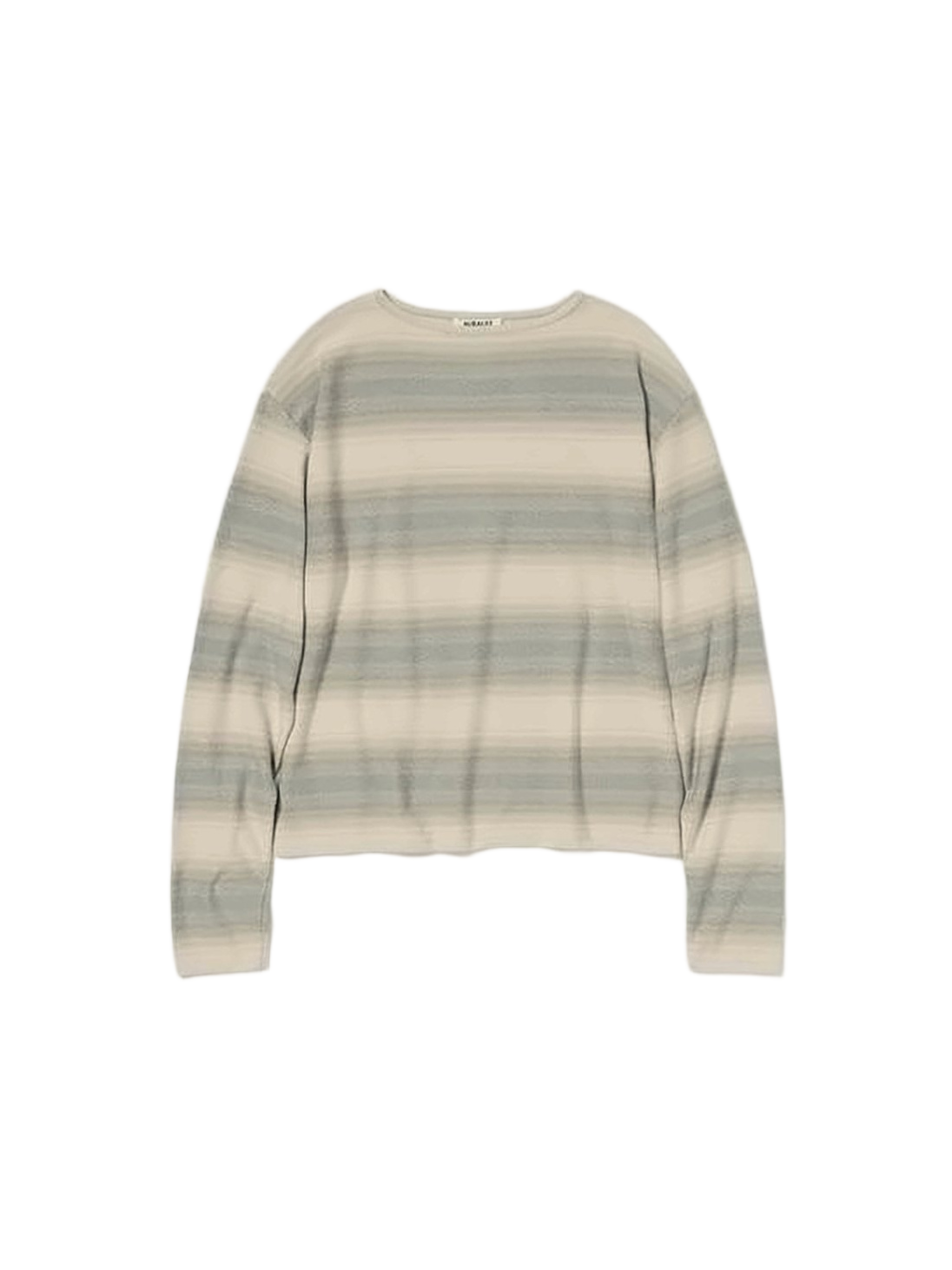 Horizontal Stripe Lightweight Sweater with Relaxed Fit