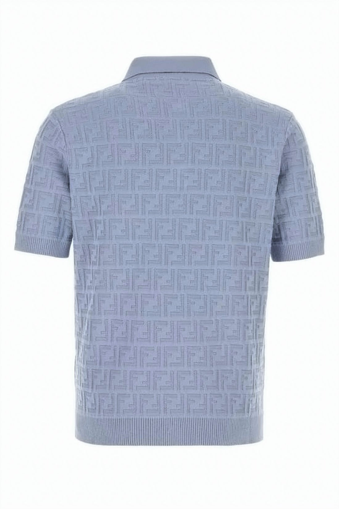 Textured Blue Polo Shirt