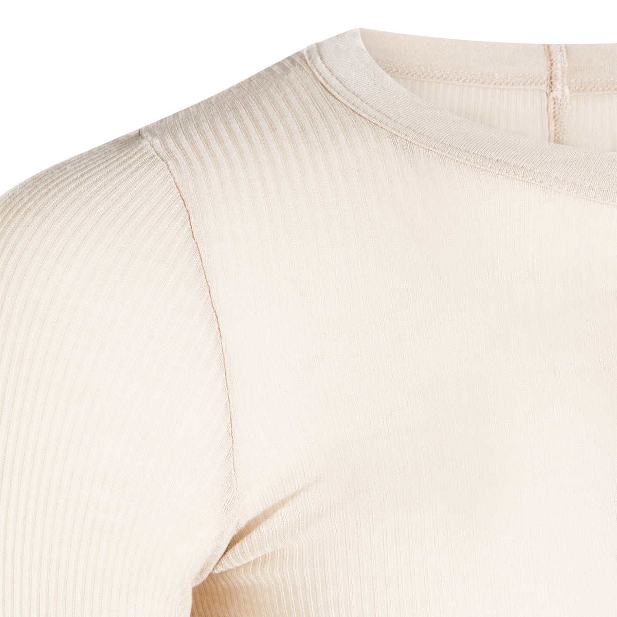 Sand Viscose/Silk Ribbed Sweater