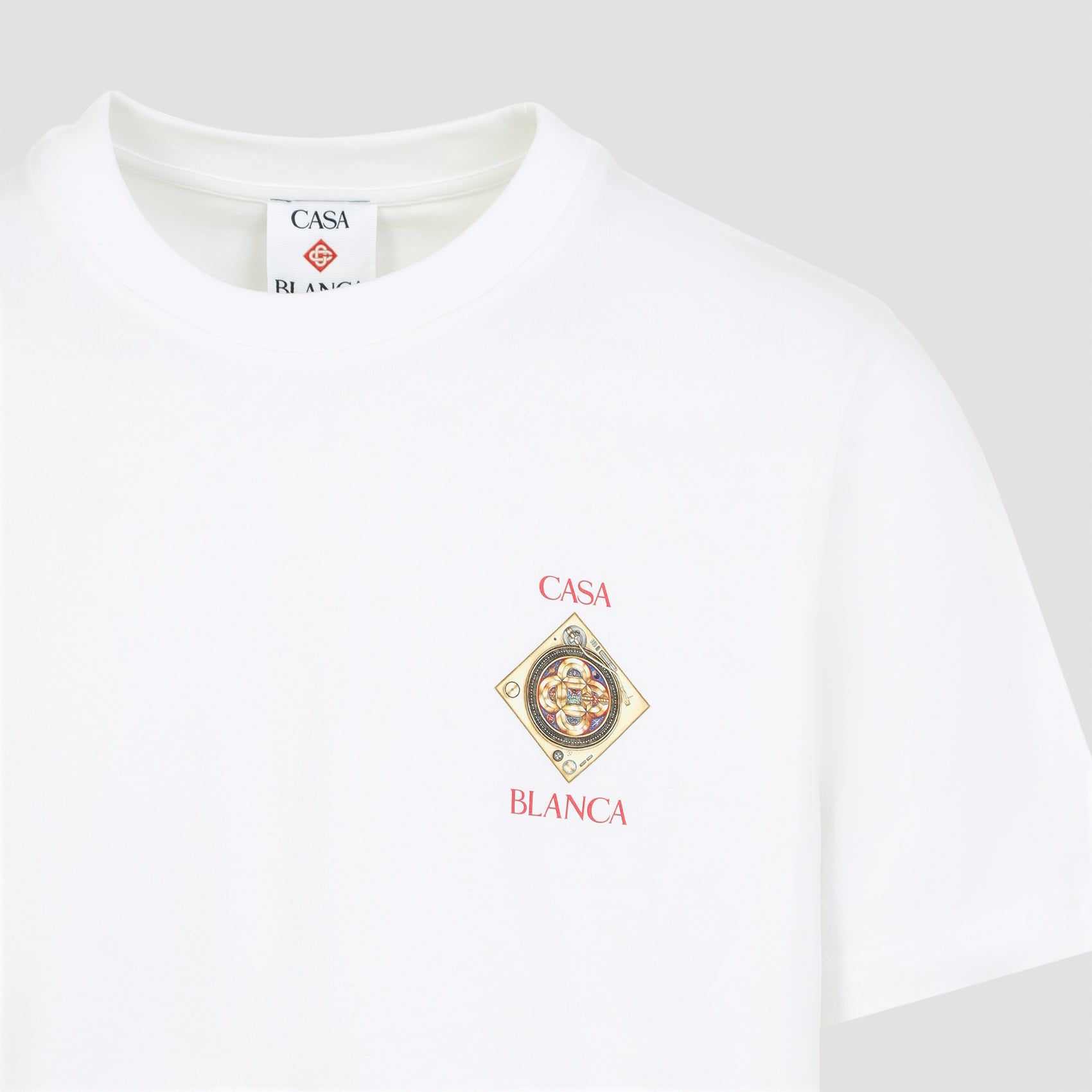 Organic Cotton T-Shirt With Intricate Graphics And Emblem