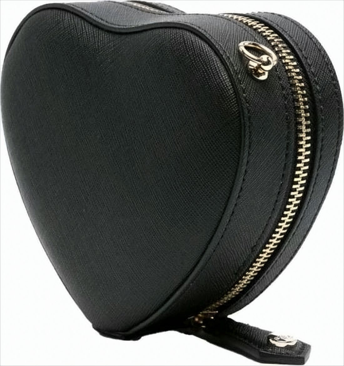 Textured Cowhide Heart-Shaped Crossbody Bag