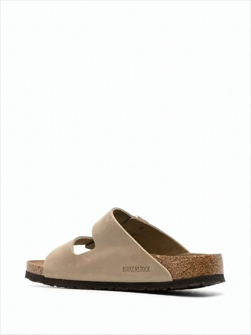 Double Strap Suede Sandals with Adjustable Buckles