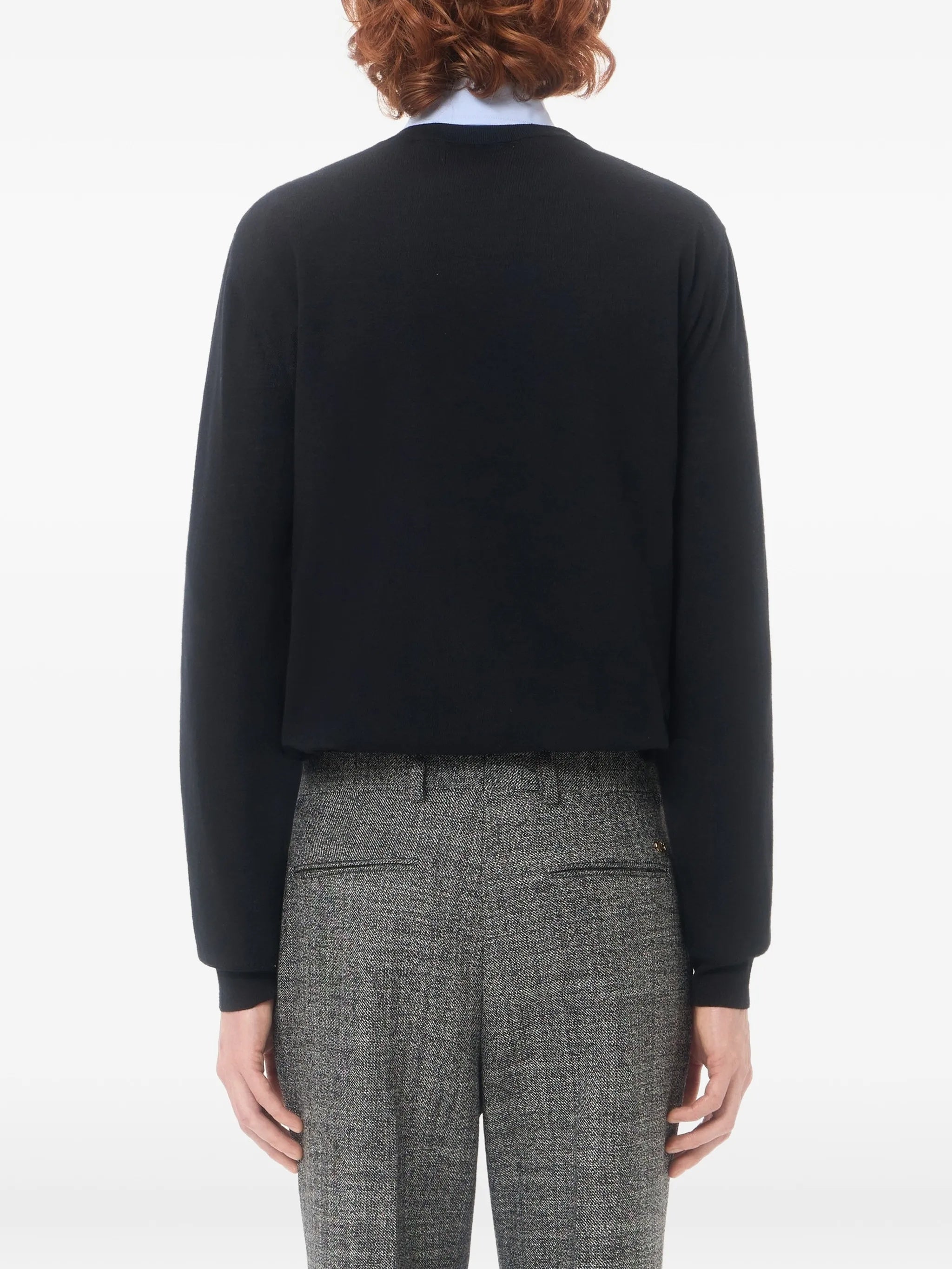 Black Vlogo Signature Wool Sweater