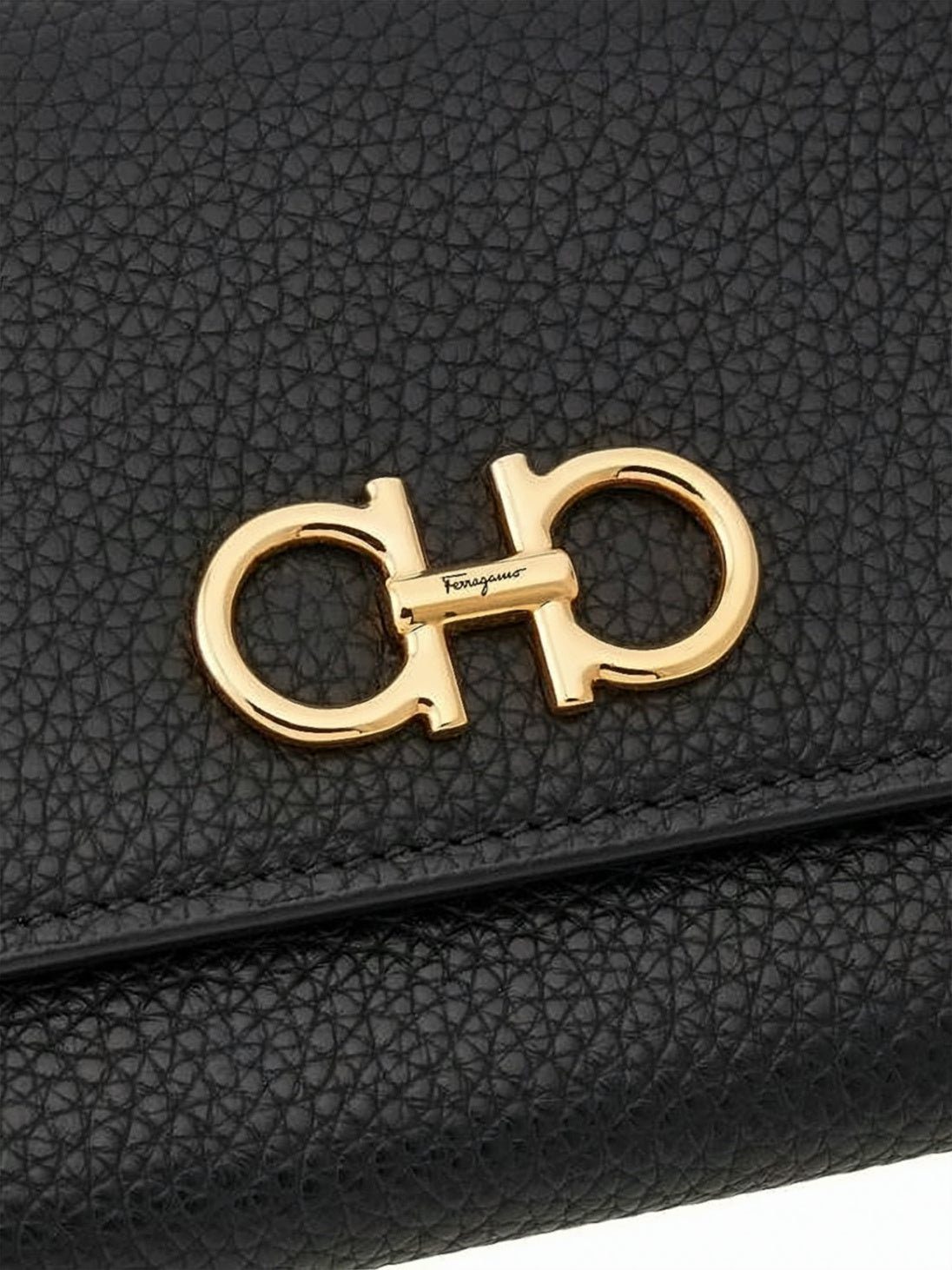 Textured Calfskin Long Wallet