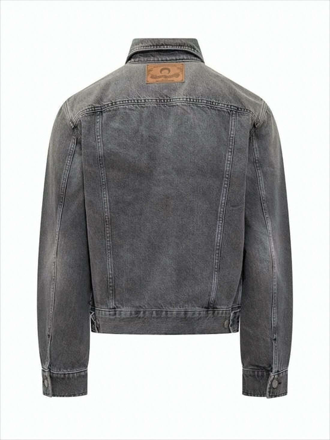 Washed Black Denim Jacket