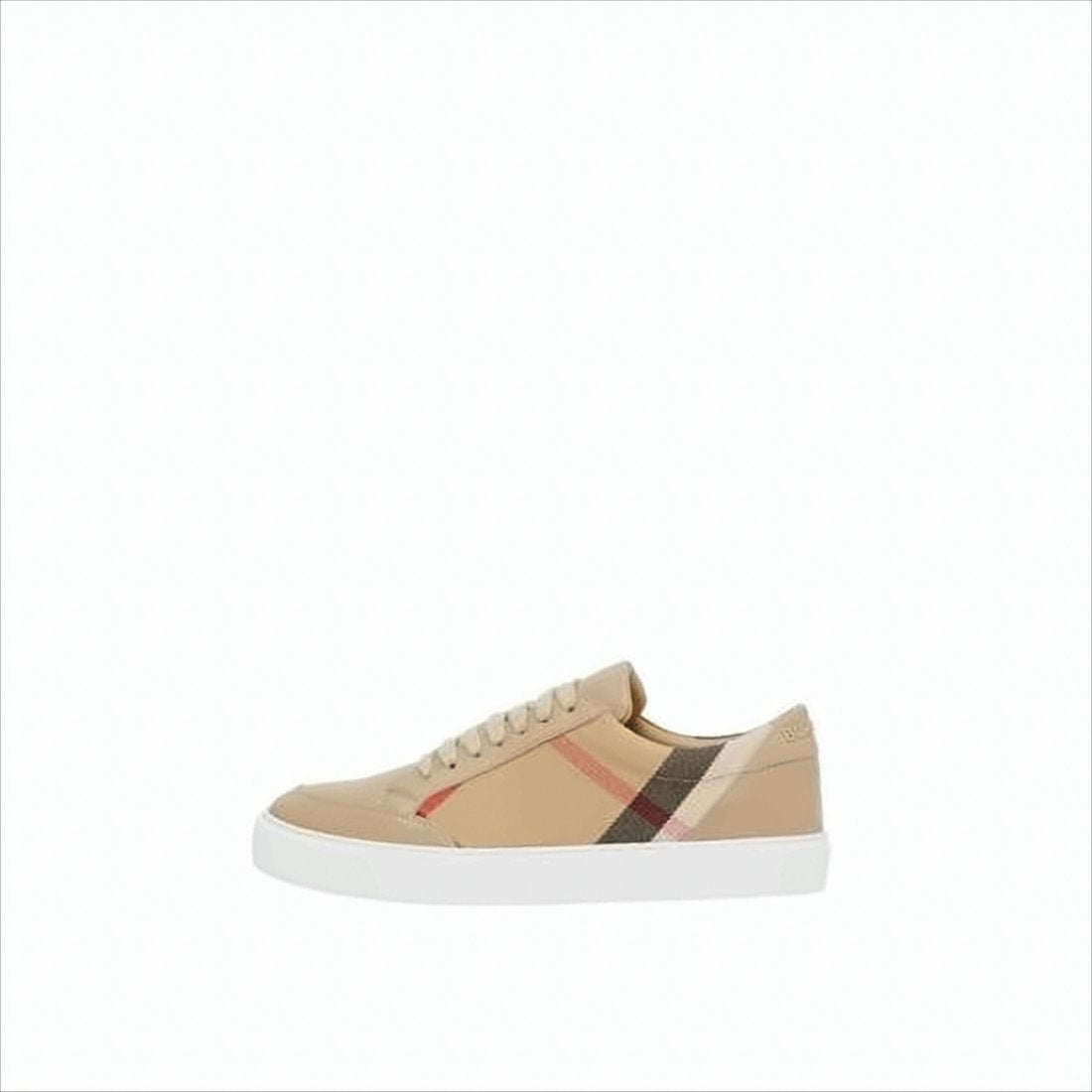 Low-Top Sneakers with Beige Base