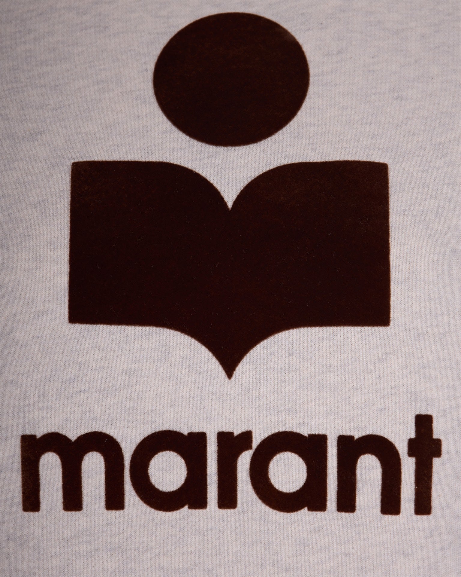 Cotton Sweatshirt with Flocked Logo Detail