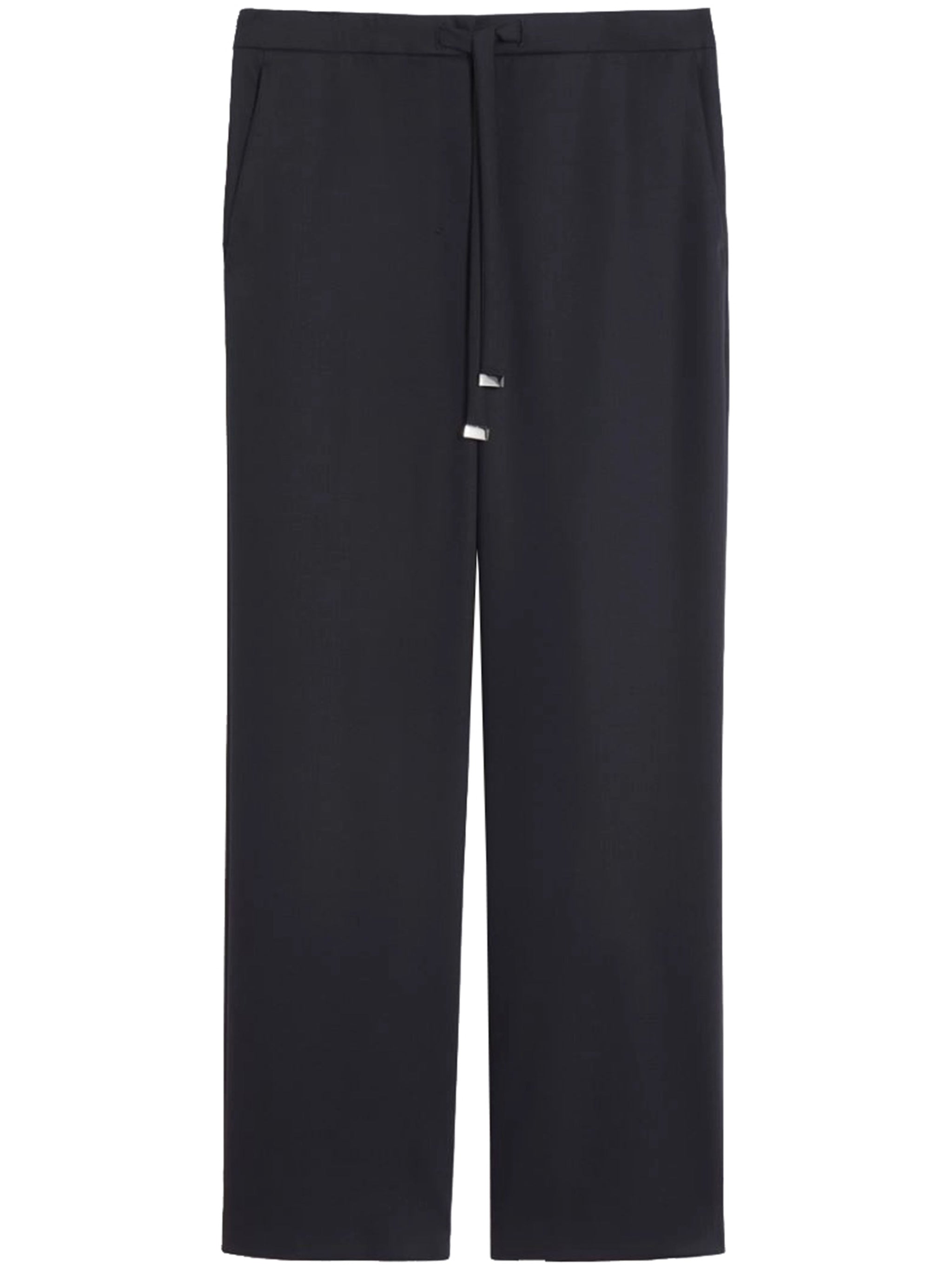 Neutral Argenta Wide-Leg Drawstring Pants