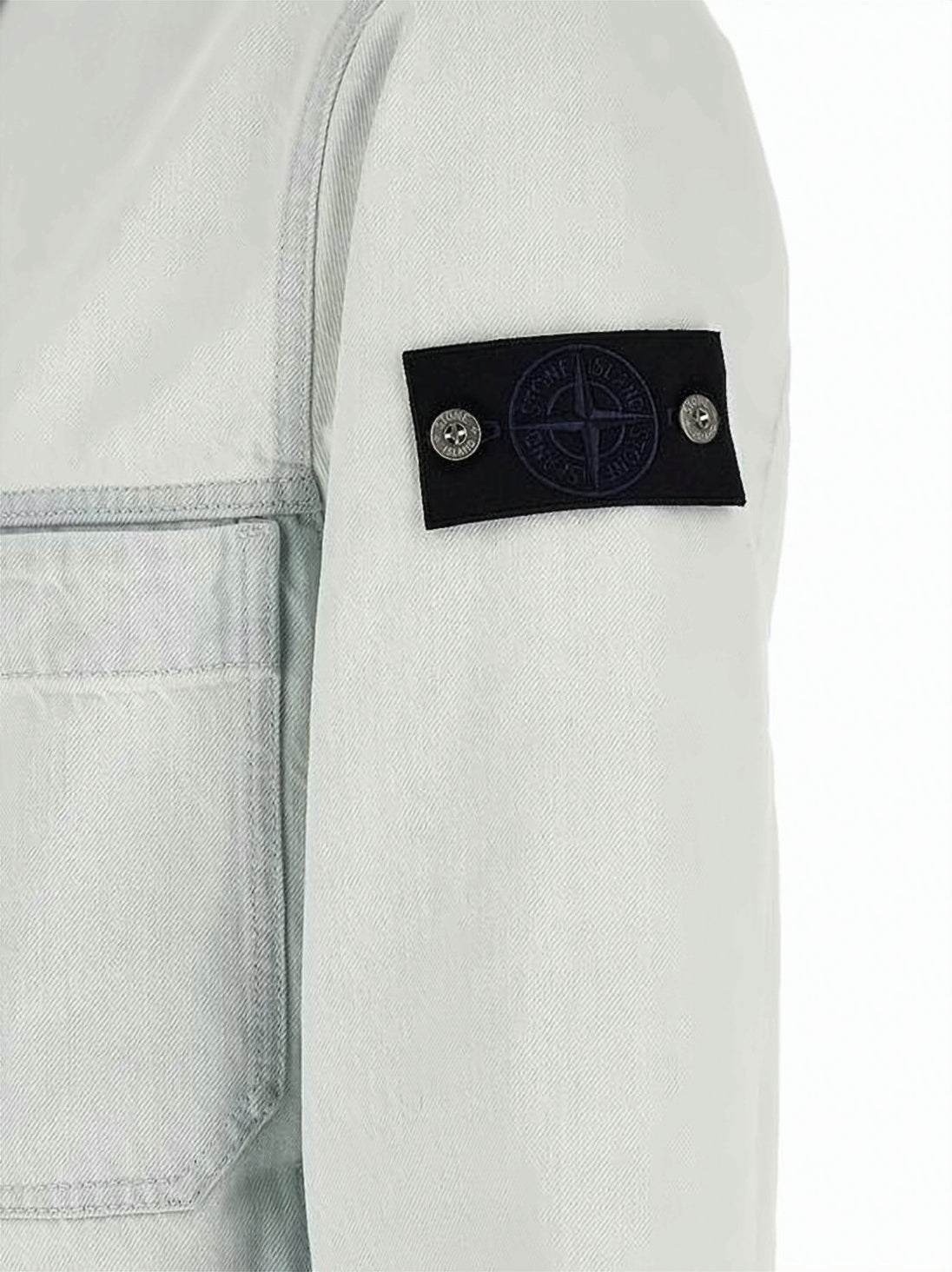Washed White Denim Jacket